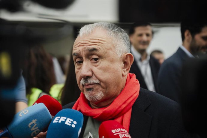 El secretario general de UGT, Pepe Álvarez,