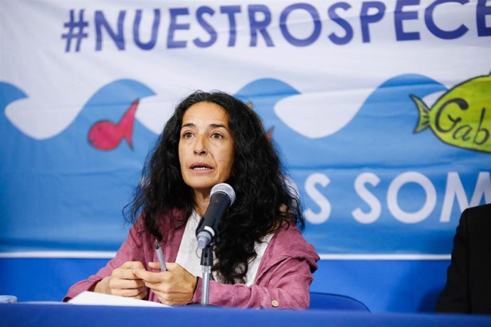 Archivo - La madre del niño Gabiel Cruz, Patricia Ramírez, en una rueda de prensa.