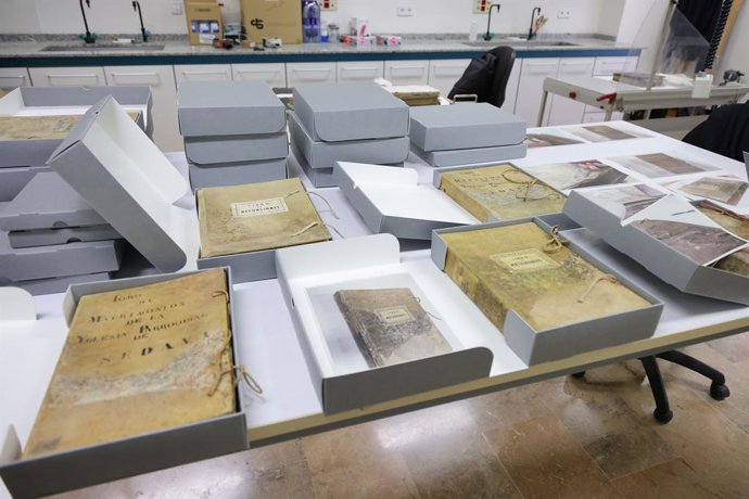 Libros recuperados del archivo de Sedavía