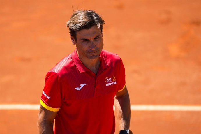 Archivo - David Ferrer, captain of Spain, looks on during their men’s singles tennis match go 2025 David Cup Qualifiers Second Round between Spain and Denmark at Club Tennis Puente Romano on September 13, 2025, in Malaga, Spain.
