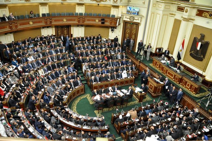 Archivo - Vista del Parlamento egipcio (archivo)
