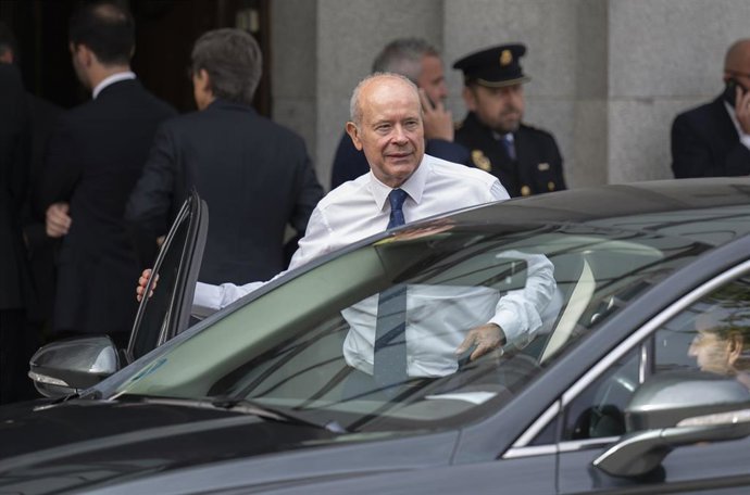 Archivo - El magistrado del Tribunal Constitucional y exministro de Justicia, Juan Carlos Campo, a su llegada al acto solemne de apertura del año judicial, en el Tribunal Supremo, a 10 de septiembre de 2026, en Madrid (España).