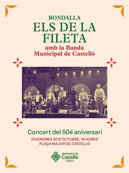 Castelló acoge el viernes el concierto del 50 aniversario de Els de la Fileta