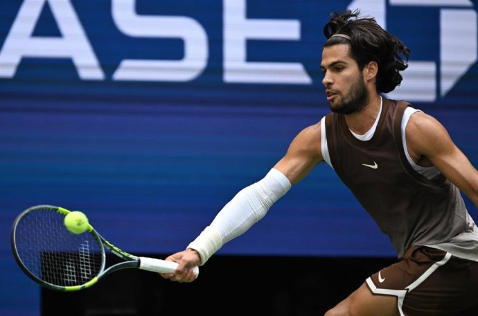 Archivo - El tenista español Carlos Alcaraz durante el US Open.