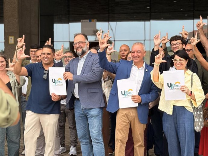 Presentación de la candidatura de Unidad del Pueblo Canario en la provincia de Las Palmas