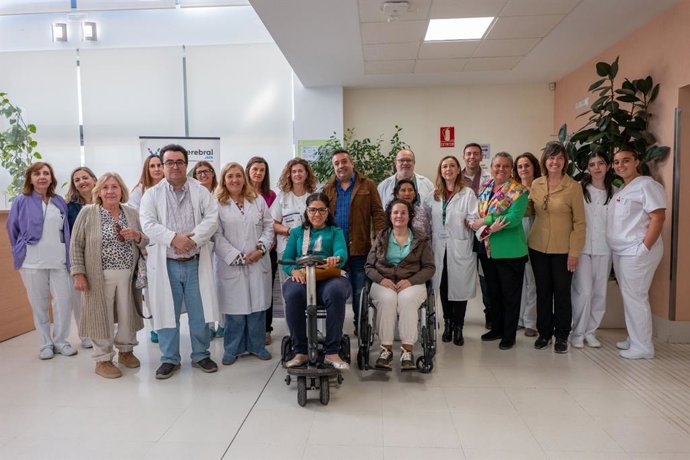 Participantes en la jornada sobre el daño cerebral adquirido organizada por Adacea Jaén.