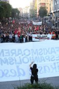 Jóvenes estudiantes se vuelven a movilizar en Bilbao contra "los provocadores fascistas" como Quiles