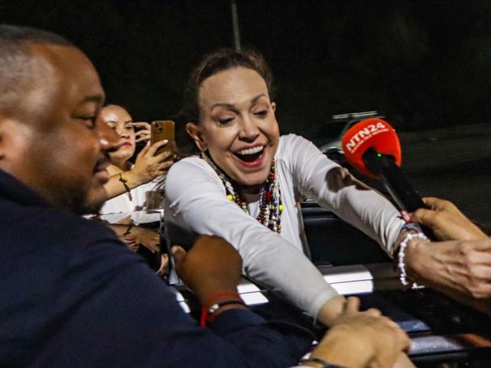 María Corina Machado de vuelta en Venezuela