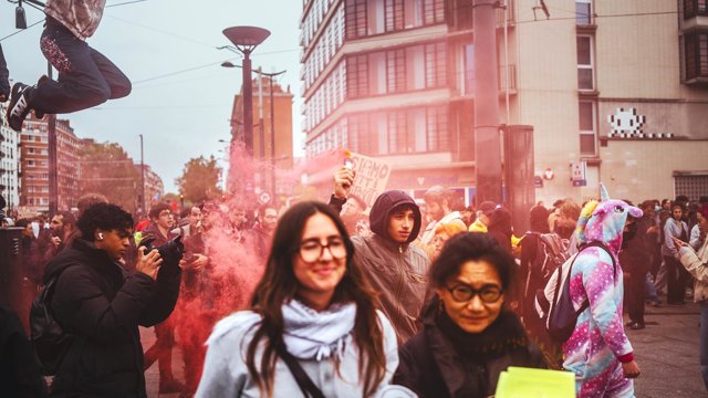 Imagen de archivo de marchas en París, a 24 de octubre de 2026