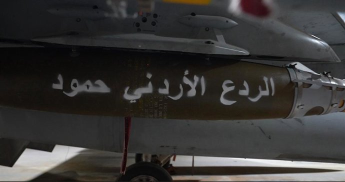 Vista de una aeronave del Ejército de Jordania