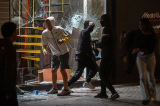 Aldarulls al centre de Barcelona el dissabte 24 d'octubre