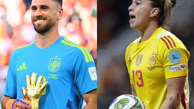 Unai Simón y Cata Coll