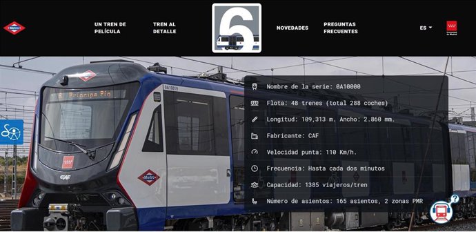 Metro estrena un espacio temático en su web sobre los trenes automáticos que circularán en la Línea 6