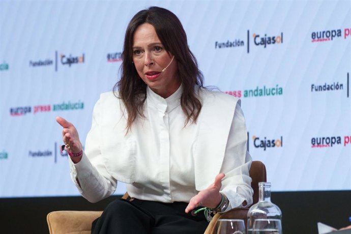 La consejera de Vivienda, Rocío Díaz, en el desayuno informativo de Europa Press Andalucía.