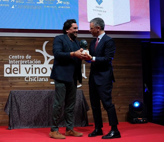 El vicepresidente de Prodetur, Rodrigo Rodríguez Hans, en la tercera edición de los Premios Andaluces Voces del Sur.