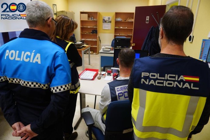 Imagen de la investigación policial en Palencia