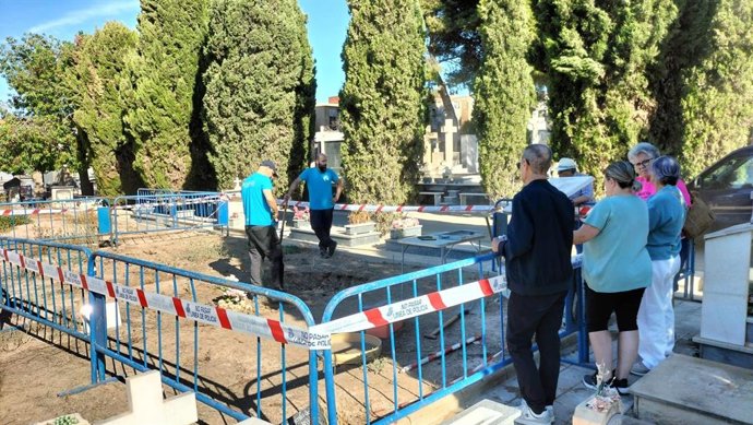 Excavacions en el cementeri municipal d'Alacant