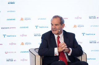 El secretario general Iberoamericano, Andrés Allamand, durante un Desayuno Informativo de Europa Press, en el Hotel Rosewood Villa Magna, a 27 de octubre de 2026, en Madrid (España).