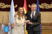 Fabiola García promete "seguir sirviendo a Galicia" y Rueda la despide con un deseo: Que llegue "muy lejos" en Madrid