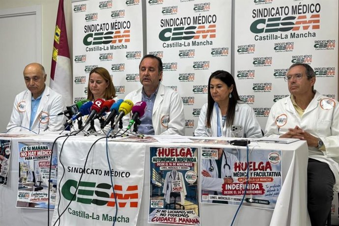 Los médicos de Castilla-La Mancha anuncian una huelga indefinida desde el 16 de noviembre.