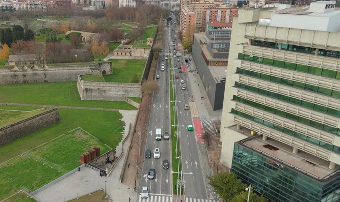 Imagen de la avenida del Ejército de Pamplona
