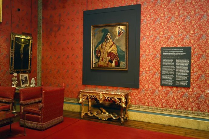 La Fundación Casa de Alba recibe como obra invitada el cuadro ‘Aparición de la Virgen a San Lorenzo’, de El Greco, a 27 de octubre de 2026, en Madrid (España).