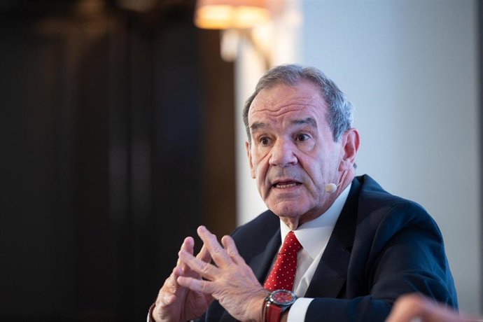 El secretario general Iberoamericano, Andrés Allamand, durante un Desayuno Informativo de Europa Press, en el Hotel Rosewood Villa Magna, a 27 de octubre de 2026, en Madrid (España).