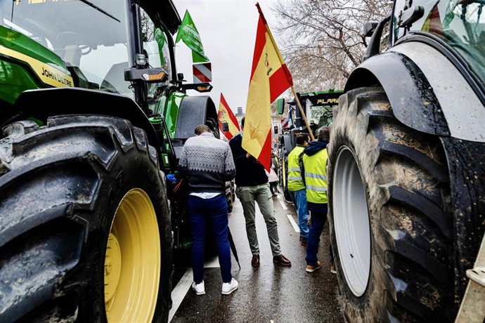 Archivo - Una tractorada, en una imagen de archivo