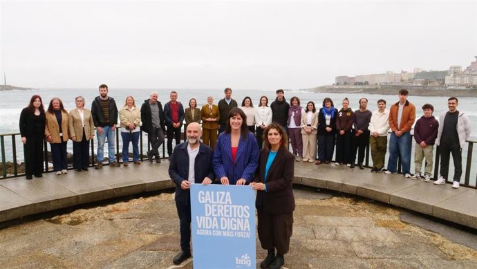 El BNG presenta a sus candidatos y candidatas para el Congreso y el Senado por la provincia de A Coruña con la presencia de su portavoz nacional, Ana Pontón