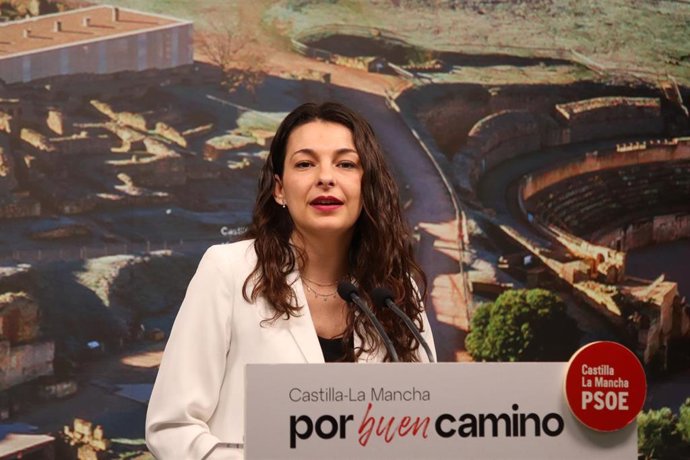 Archivo - La diputada del grupo socialista en las Cortes de Castilla-La Mancha Paloma Jiménez.