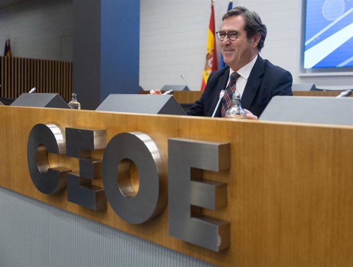El presidente de la CEOE, Antonio Garamendi.