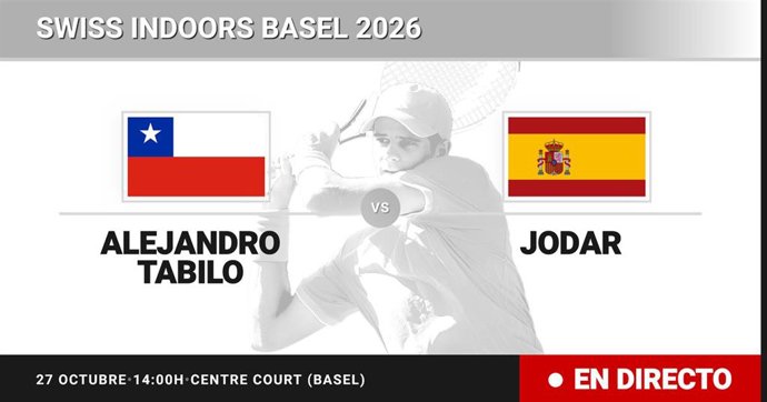 Alejandro Tabilo - Rafael Jodar: resumen y estadísticas del partido de Dieciseisavos de final de Swiss Indoors Basel