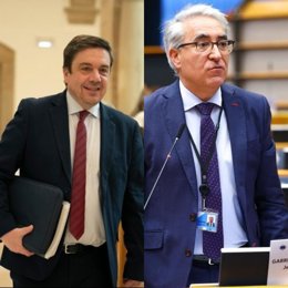 El consejero de Educación y Empleo del Gobierno de La Rioja es Alberto Galiana, y el director general de Fondos Europeos y Relaciones con la Unión Europea, Jesús Ángel Garrido