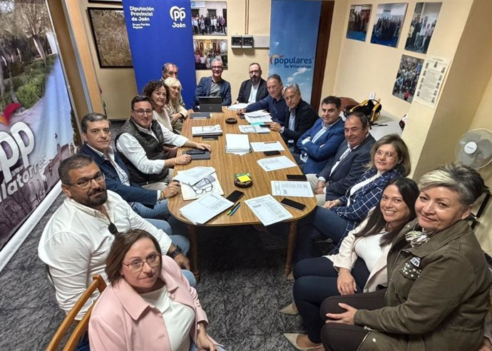 Reunión del grupo del PP en la Diputación.