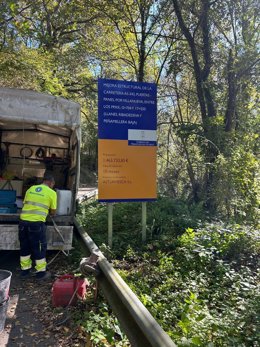 Arranca la reparación de la AS-343 que une Puertas y Panes 