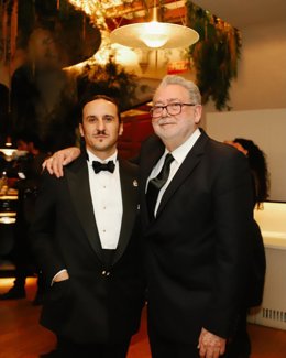 Luis Felipe Fernández Salvador junto a Guillermo Navarro, premio Óscar 2007 al Mejor Director de Fotografía