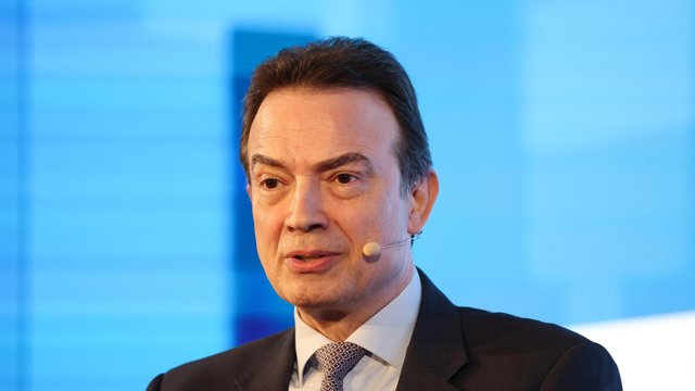 El CEO de Enagás, Arturo Gonzalo Aizpiri, durante la tercera edición del Foro CREO, en el Hotel Westin Palace de Madrid, a 14 de octubre de 2026, en Madrid (España).