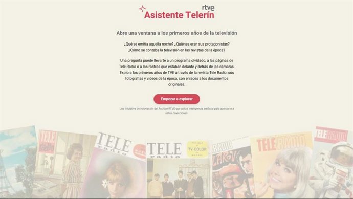 RTVE lanza 'Telerín', una nueva herramienta para descubrir la historia de TVE con inteligencia artificial