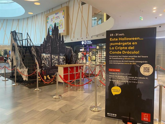 La Cripta de Drácula, donde los visitantes de RÍO Shopping podrán conseguir tarjetas regalo de 30 o 50 euros.