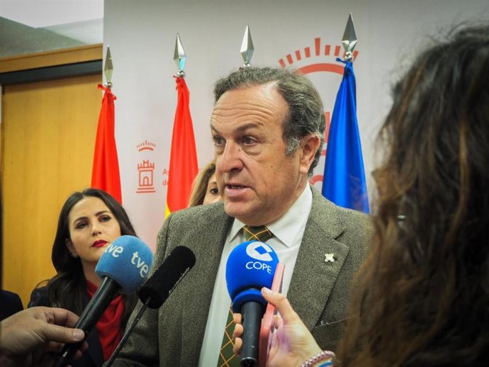 Archivo - El portavoz del Grupo Municipal Vox en el Ayuntamiento de Murcia, Luis Gestoso, ocupa el tercer puesto en la lista al Congreso de los Diputados por la Región de Murcia