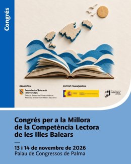 Cartel del congreso de comprensión lectora.