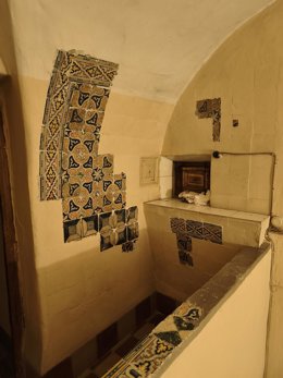 Conjunto de azulejería en el monasterio de las Descalzas Reales.