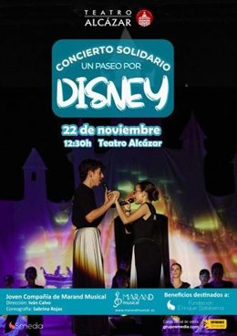 Cartel del concierto solidario 'Un paseo por Disney'.