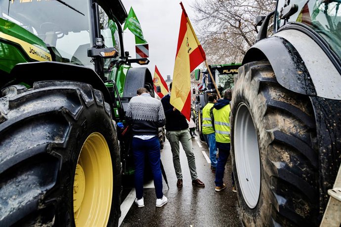 Archivo - Una tractorada, en una imagen de archivo