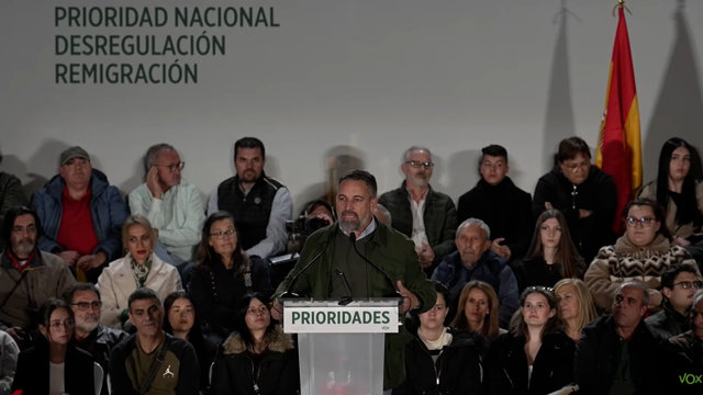 Abascal llama en Zamora a "echar al Gobierno traidor de Sánchez de La Moncloa"