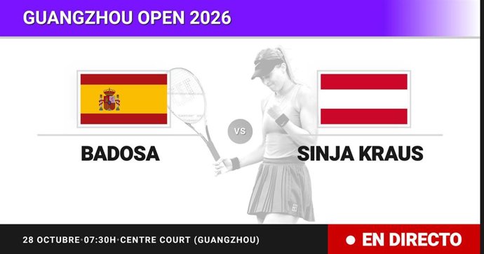 Paula Badosa - Sinja Kraus: resumen y estadísticas del partido de Octavos de final de Guangzhou Open