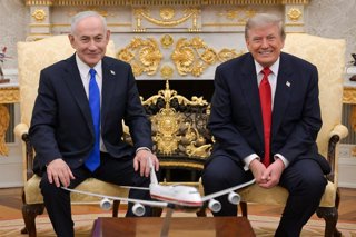 Archivo - July 28, 2026, Washington, Usa, United States of America: U.S. President Donald Trump receives Israeli Prime Minister Benjamin Netanyahu at the White House in Washington, D.C., on July 28, 2026. The two leaders discussed a range of bilateral and