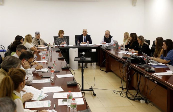 El consejero de Presidencia, Justicia, Seguridad y Simplificación Administrativa, Juan Sáez Bereciartu, preside la reunión de la Mesa General de Negociación