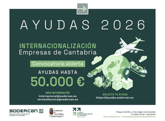Cantabria impulsa un nuevo programa de ayudas directas para reforzar la internacionalización de las empresas