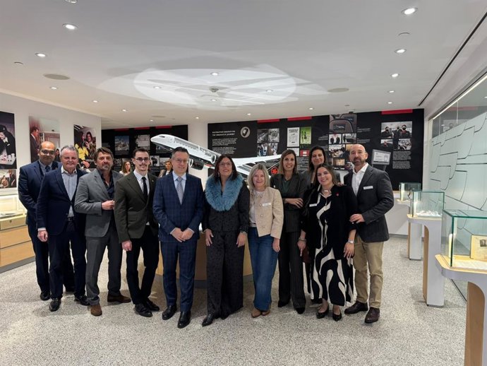 Delegación de Turismo de Tenerife en una reunión con directivos de Air Canadá